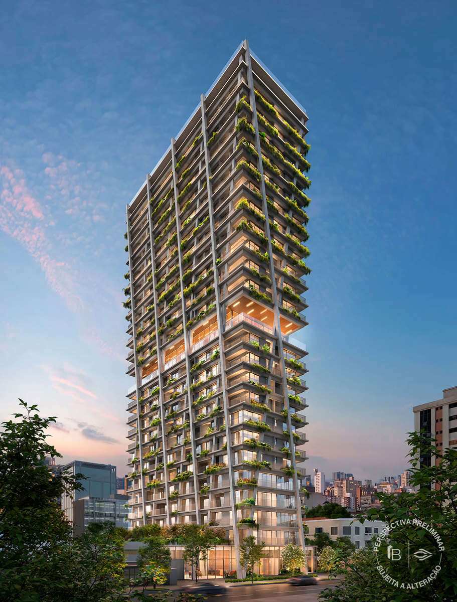 Apartamento Garden à venda em São Paulo, Itaim Bibi, com 1 quarto, 58,21m²