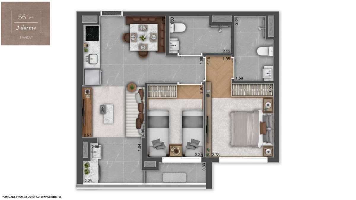 Apartamento à venda com 3 quartos, 118m² - Foto 38
