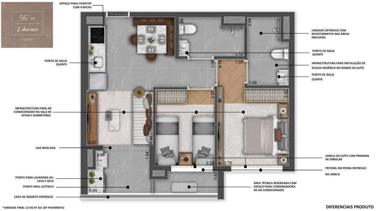 Apartamento à venda com 3 quartos, 118m² - Foto 39
