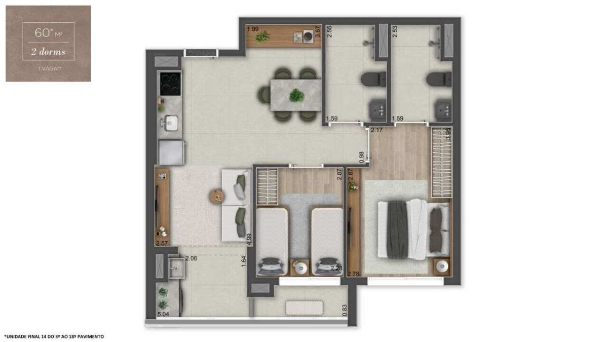 Apartamento à venda com 3 quartos, 118m² - Foto 40