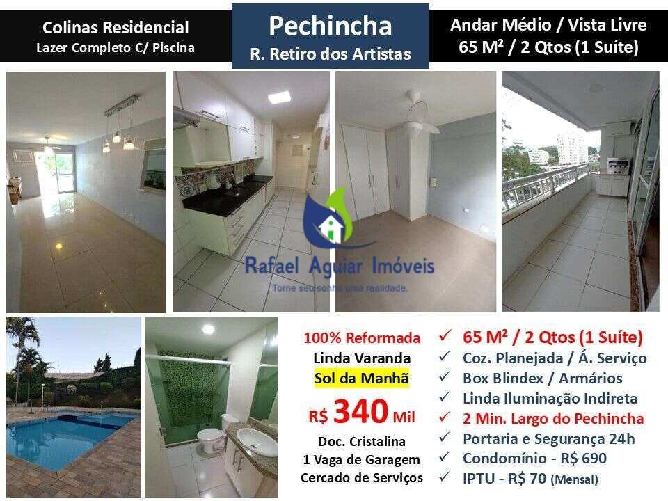 Apartamento à venda em Rio de Janeiro, Pechincha, com 2 quartos