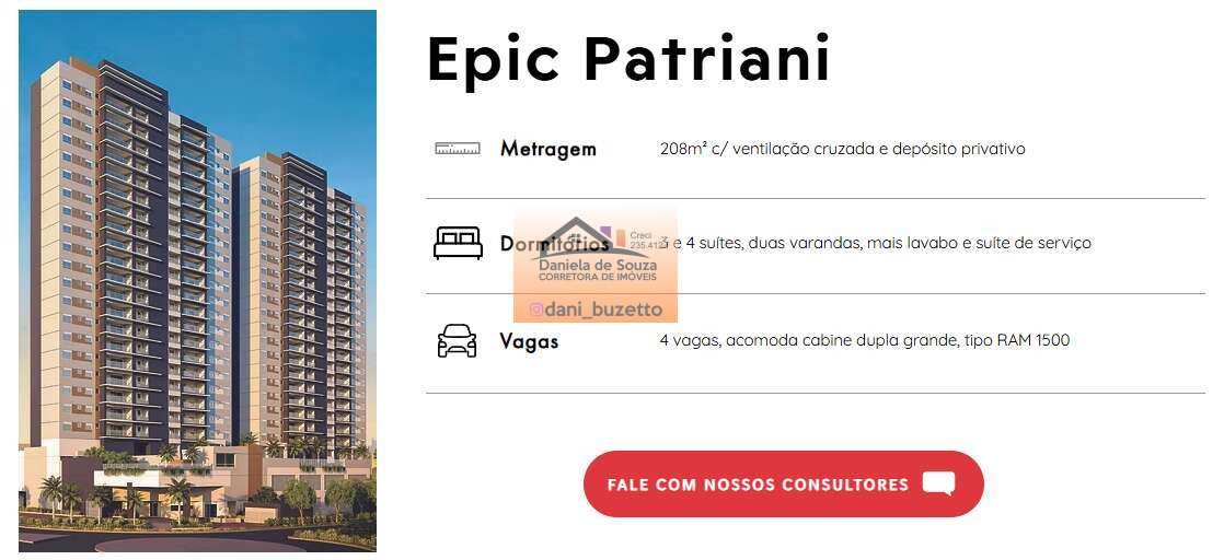 Apartamento de luxo à venda em Jundiaí, com 4 quartos, 208m²
