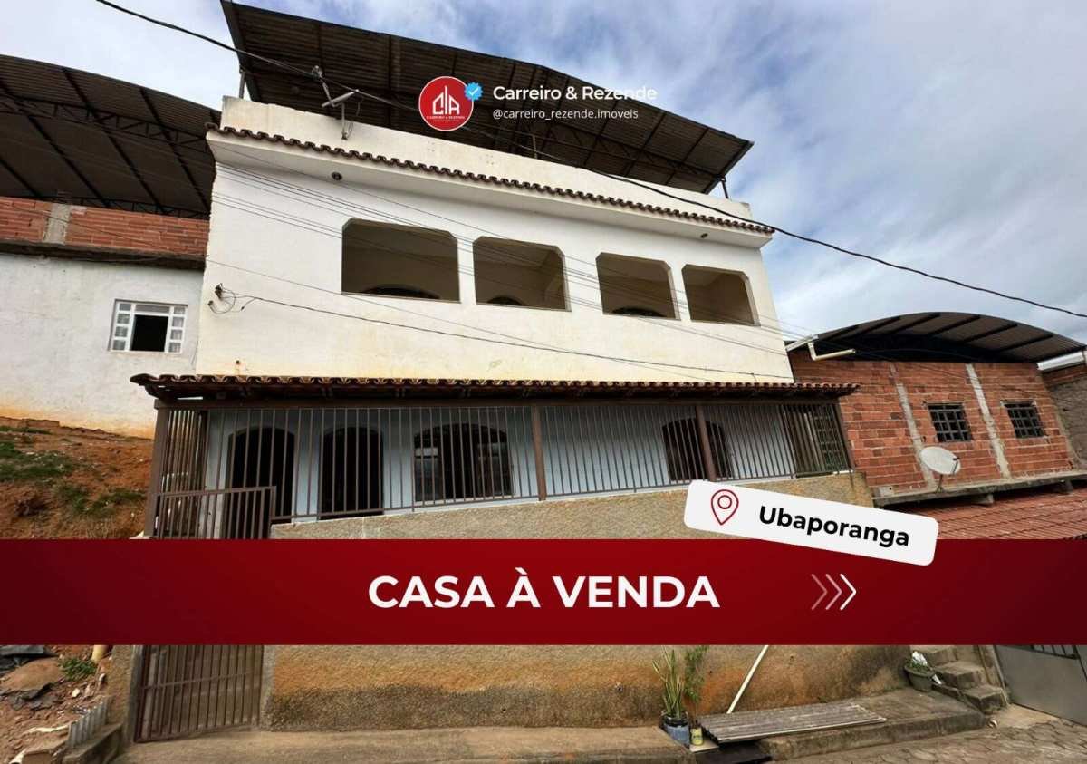 Casa à venda em Ubaporanga, Centro, com 3 quartos