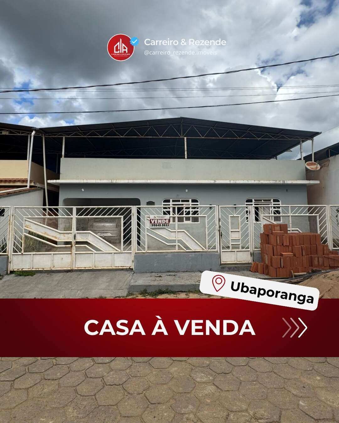 Casa à venda em Ubaporanga, Rua do Campo, 800m²
