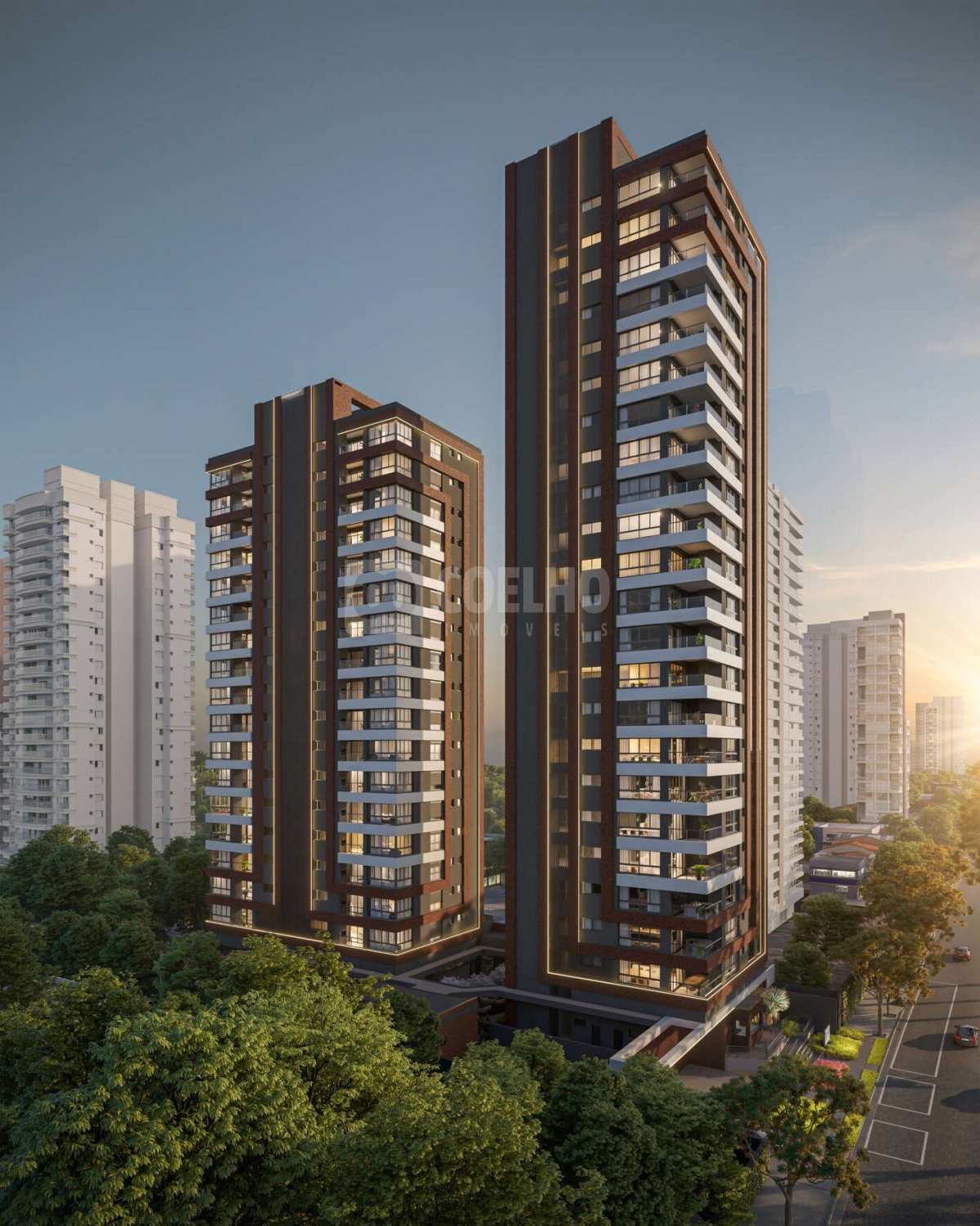 Apartamento à venda com 3 quartos, 162,14m² - Água Verde,Curitiba