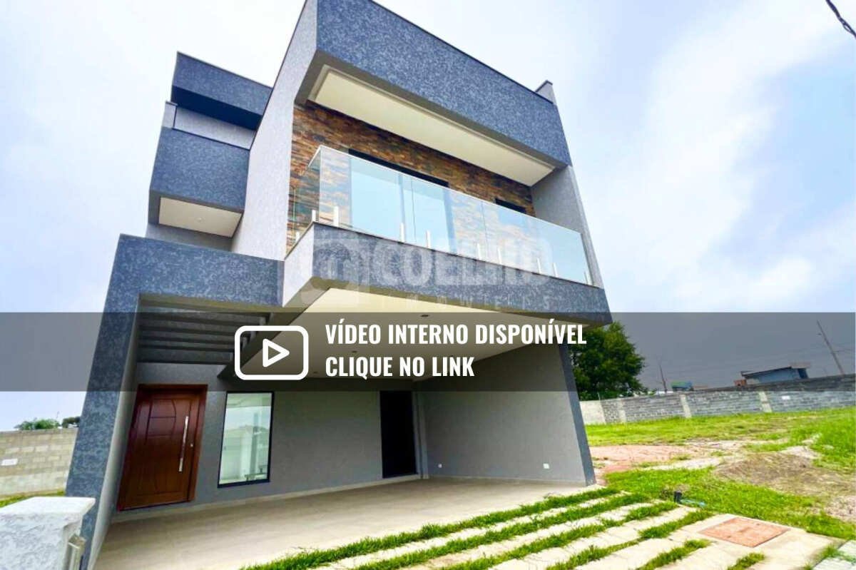 Triplex 167m² 3 quartos sendo 1 suíte master e 2 Demi Suítes - Condomínio The Life Garden Bairro Costeira São José dos Pinhais - Coelho Imóveis