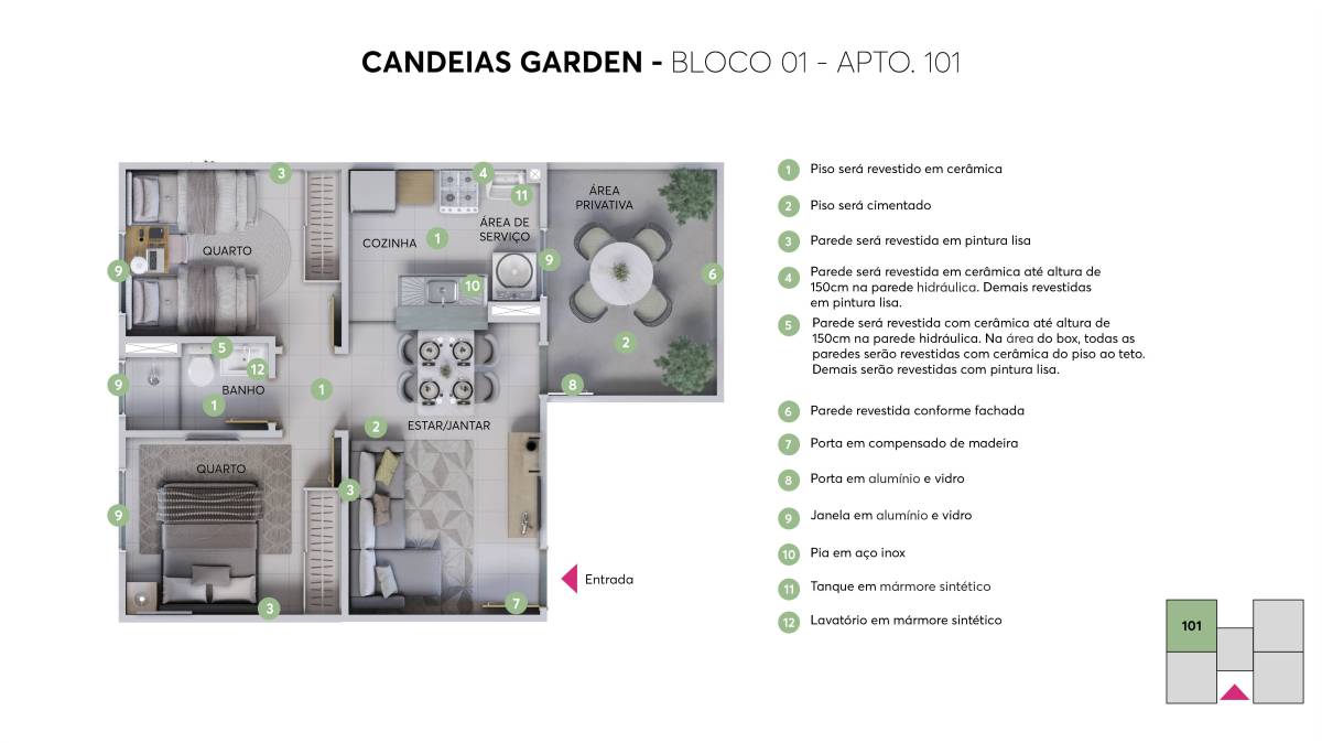 Apartamento à venda com 2 quartos, 40m² - Foto 15