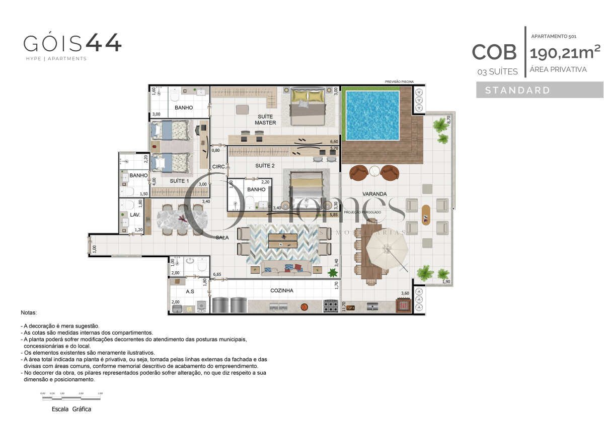 Cobertura à venda com 3 quartos - Botafogo,Rio de Janeiro