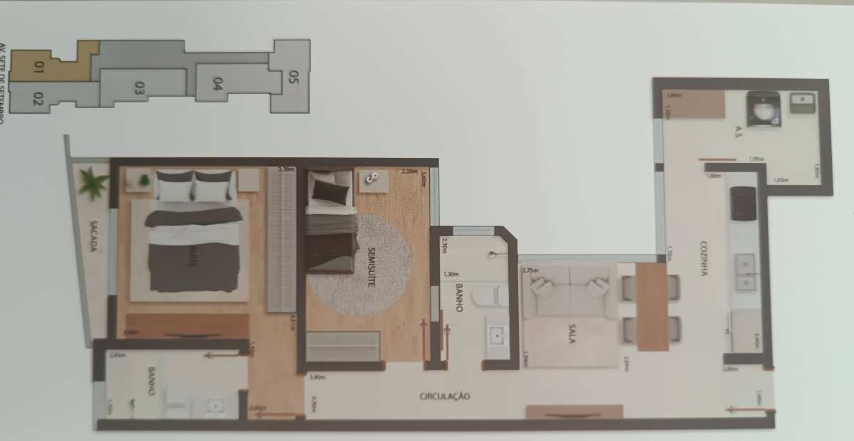 Apartamento à venda com 2 quartos, 62m² - Foto 12