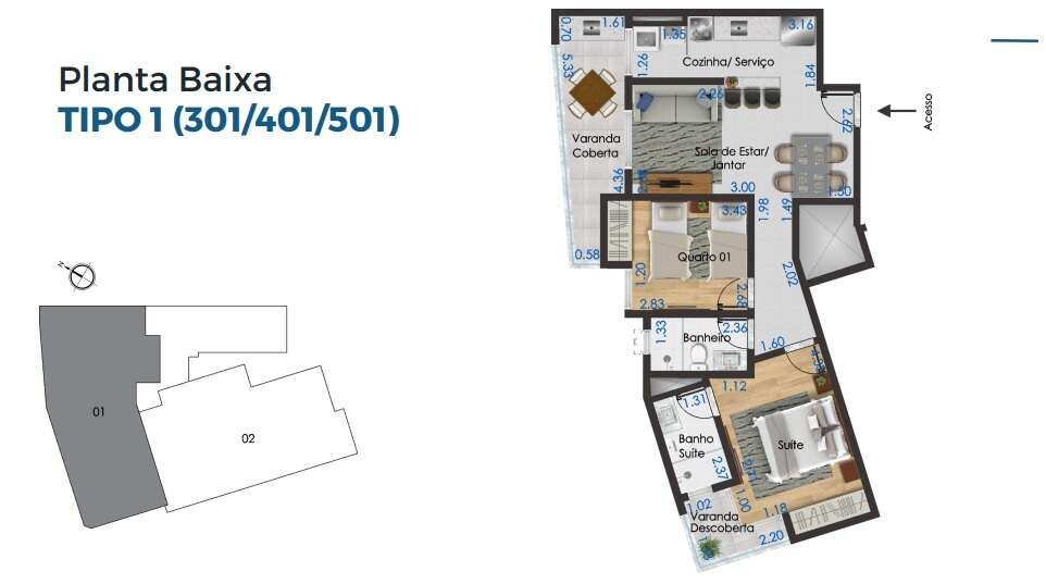 Apartamento à venda com 2 quartos, 67m² - Aeroporto,Juiz de Fora
