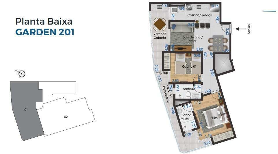 Apartamento Garden à venda com 2 quartos, 80m² - Aeroporto,Juiz de Fora