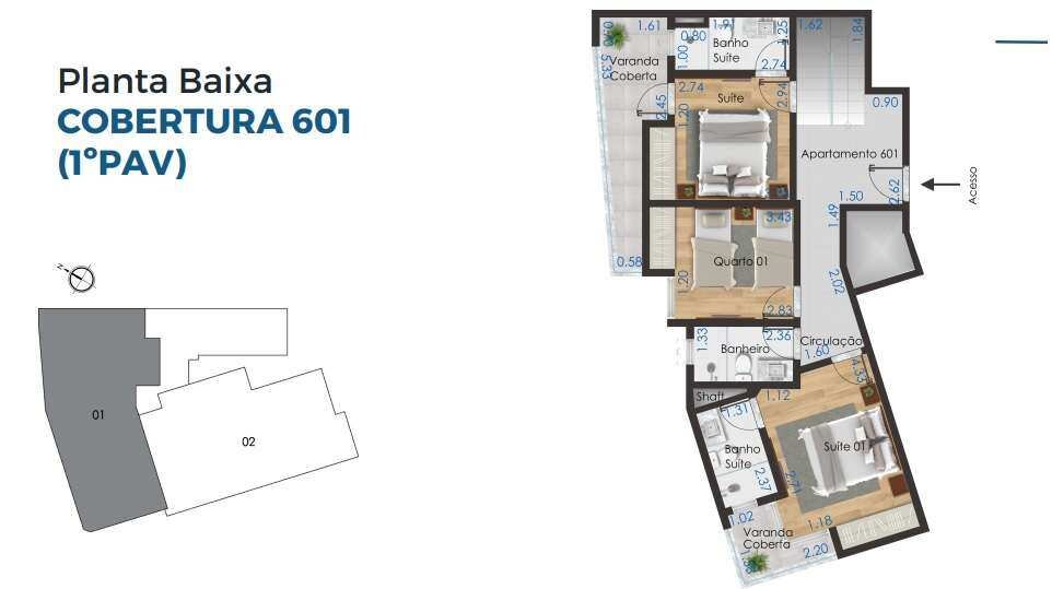 Cobertura à venda com 3 quartos, 130m² - Aeroporto,Juiz de Fora
