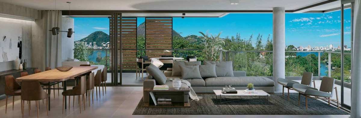 Apartamento de luxo à venda com 3 quartos, 164,57m² - Lagoa,Rio de Janeiro