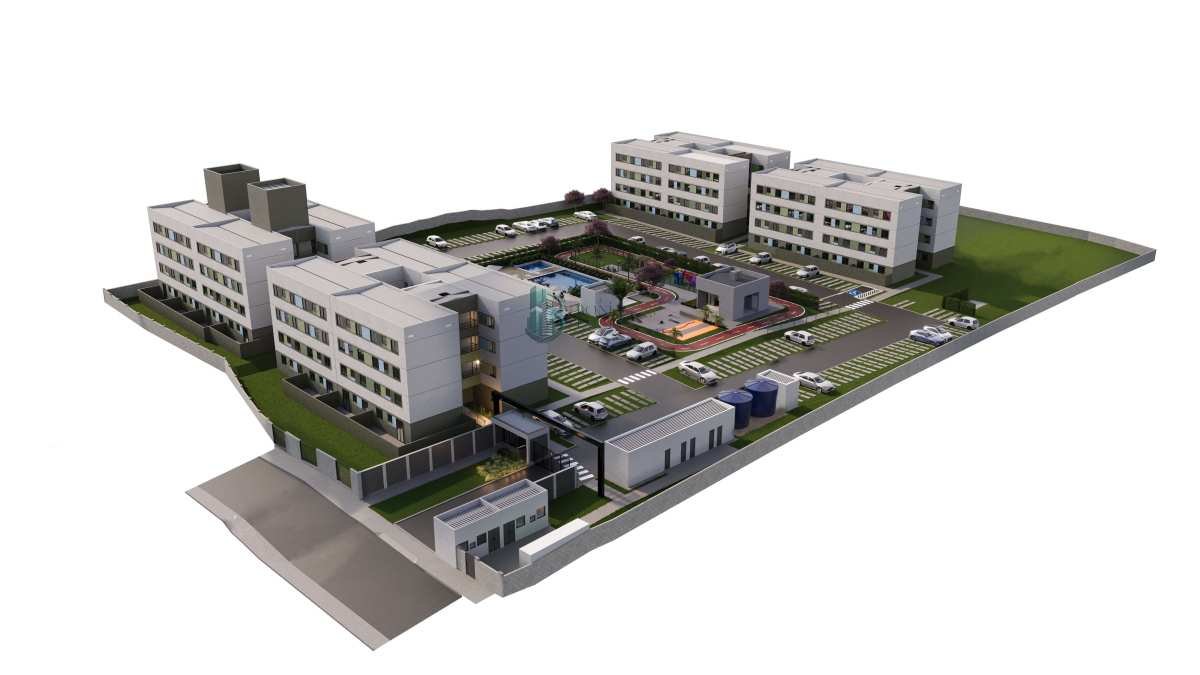 Apartamento à venda com 2 quartos - Três barras,Contagem