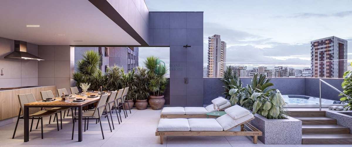  - Apartamento de luxo à venda em Belo Horizonte, Funcionários, com 3 quartos, 120m²
