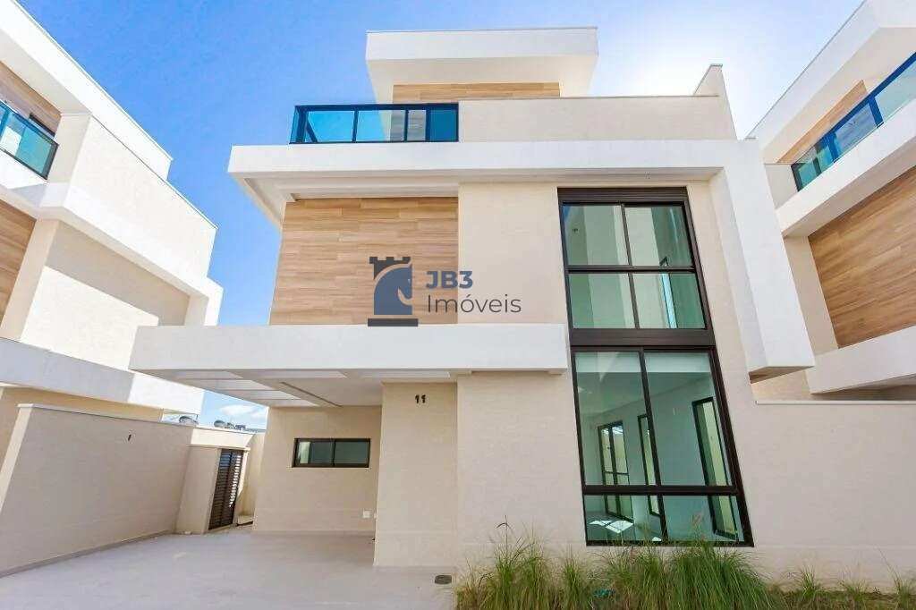 Sobrado em condomínio à venda com 3 quartos, 129m² - Santa Felicidade,Curitiba