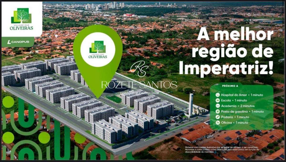 Apartamento à venda, no Village das Oliveiras,  em Imperatriz, Centro Novo, com 2 quartos, 40,94m²