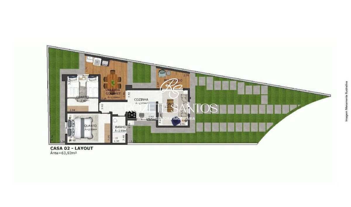 Casa de condomínio à venda em Açailândia, Ouro Verde, com 2 quartos, 63,92m²