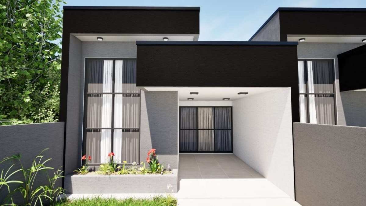 Casa Nova à venda em Guaratuba, Brejatuba, com 3 quartos, 128m² - H77 Construtora e Incorporadora