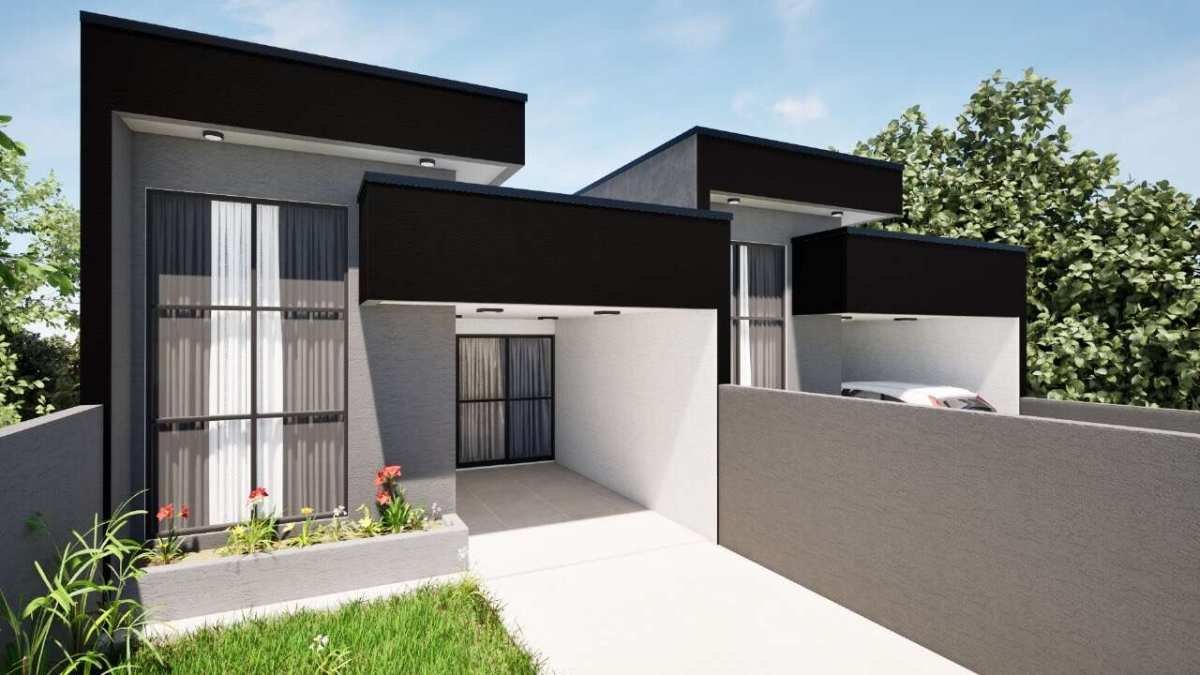 Casa Nova à venda em Guaratuba, Brejatuba, com 3 quartos, 128m² - H77 Construtora e Incorporadora