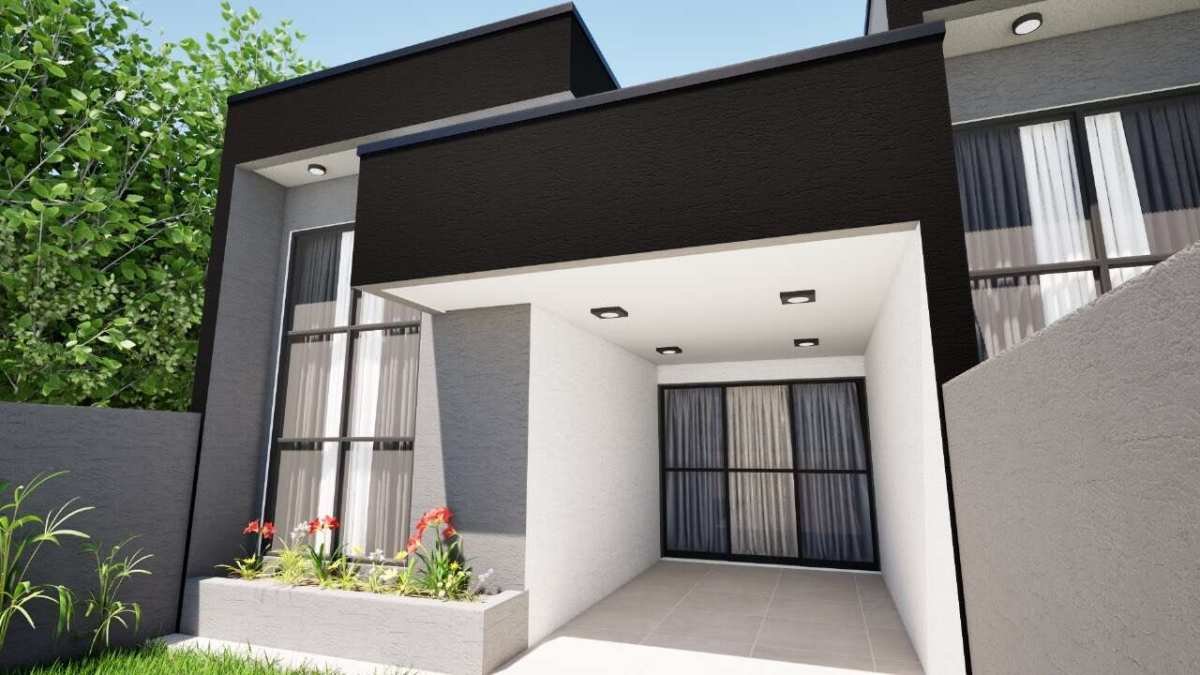 Casa Nova à venda em Guaratuba, Brejatuba, com 3 quartos, 128m² - H77 Construtora e Incorporadora