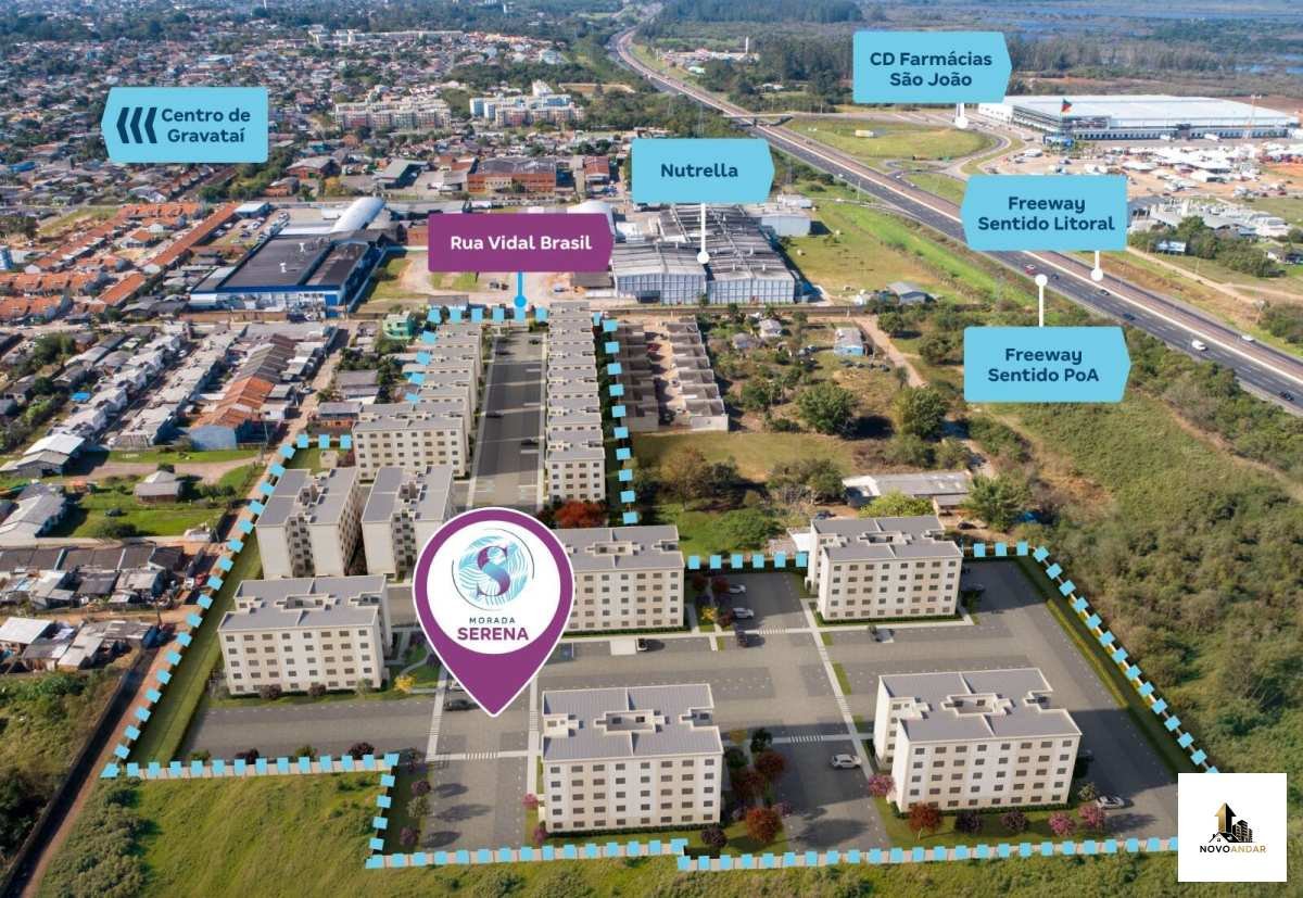 Apartamento à venda com 2 quartos, 41,19m² - Novo Mundo,Gravataí