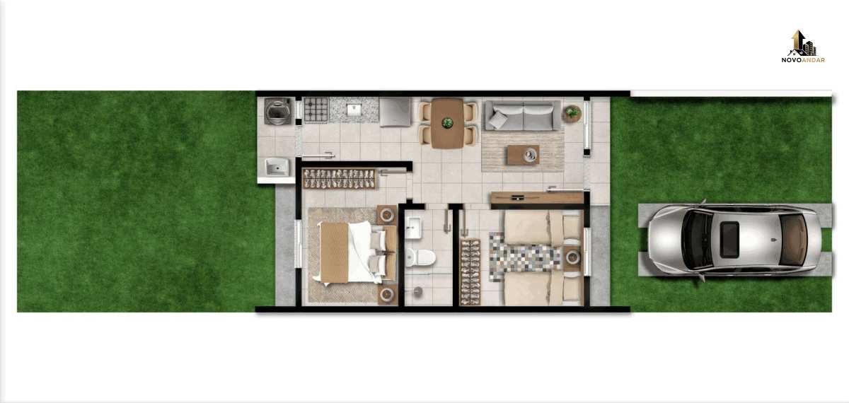  - ESTEIO - ÚLTIMAS CASAS EM LOTEAMENTO - 2 QUARTOS + VAGA CARRO SEM CONDOMINIO!