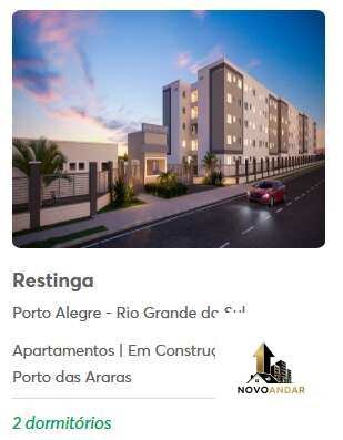 Apartamento à venda com 1 quarto, 40.82m²m² - RESTINGA,Porto Alegre