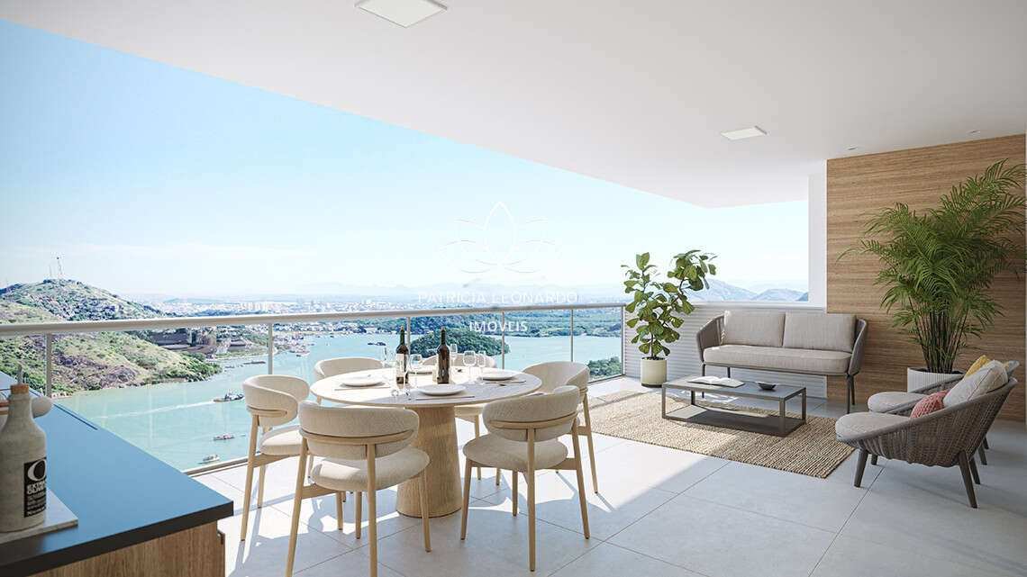  - Excelente opção para quem deseja investir em um luxuoso apartamento 3 quartos com 3 suítes com 3 vagas de garagem na Enseada do Suá