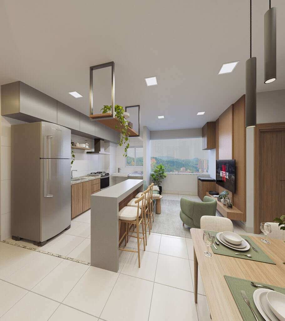 Apartamento à venda com 2 quartos - Centro,Contagem