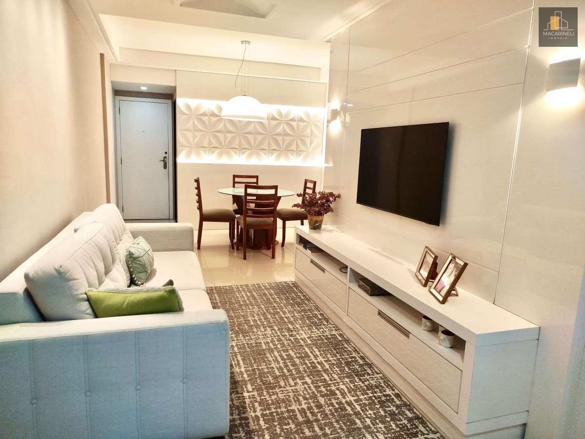 Apartamento à venda, no Ed. Golden Beach,  em Vila Velha, Praia da Costa, com 3 quartos, 125m² - Macarineli Imóveis