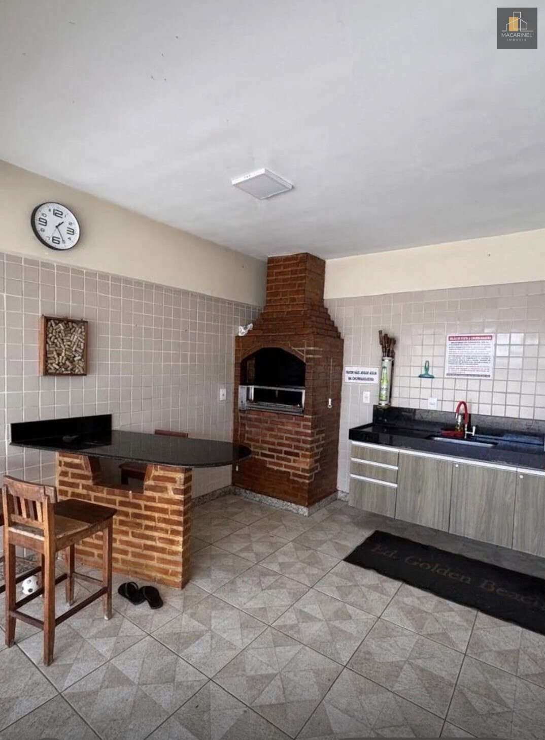 Apartamento à venda, no Ed. Golden Beach,  em Vila Velha, Praia da Costa, com 3 quartos, 125m² - Macarineli Imóveis