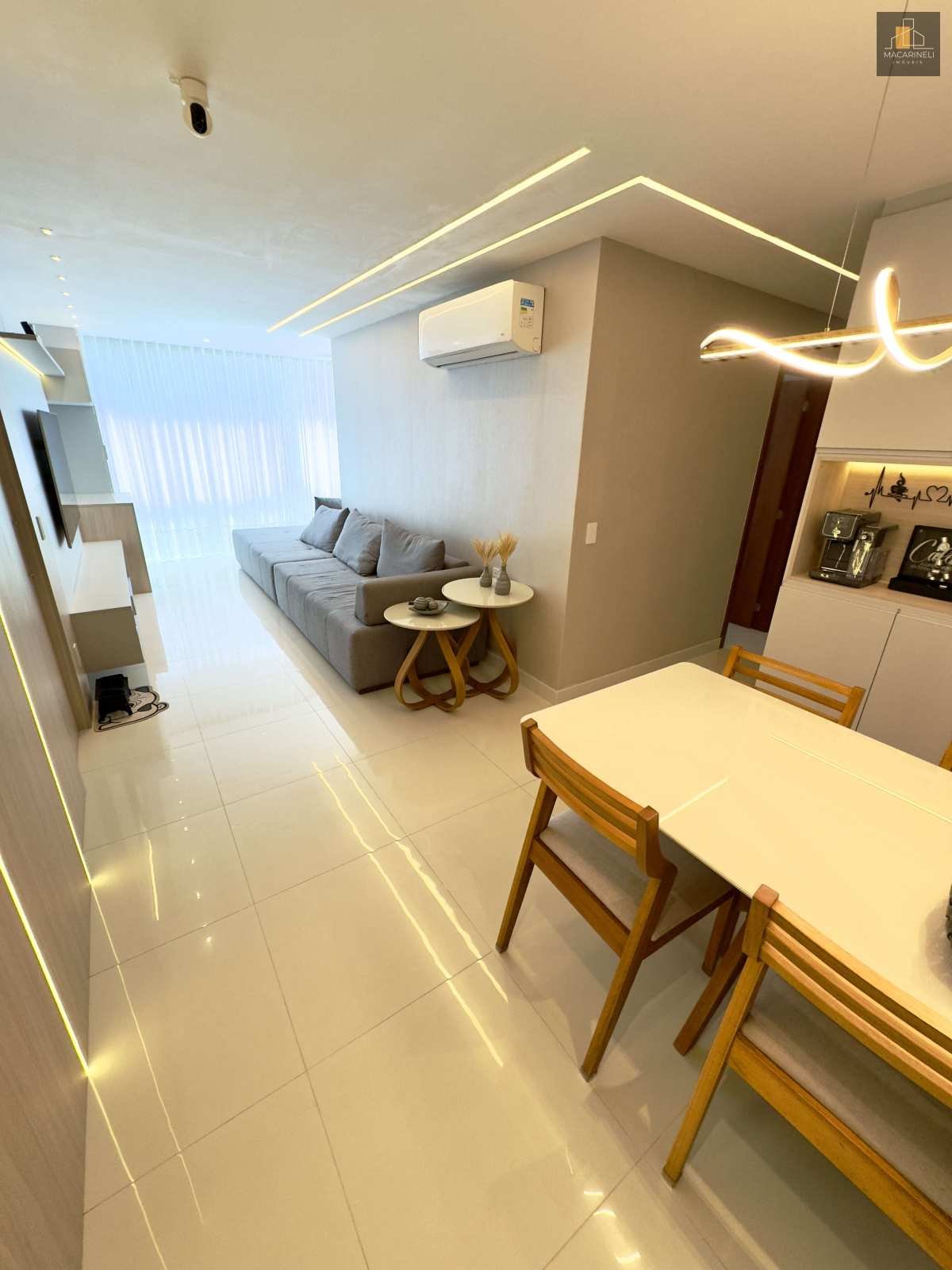 Apartamento à venda, no Residencial Mar do Caribe,  em Vila Velha, Praia de Itaparica, com 3 quartos, 90m² - Macarineli Imóveis