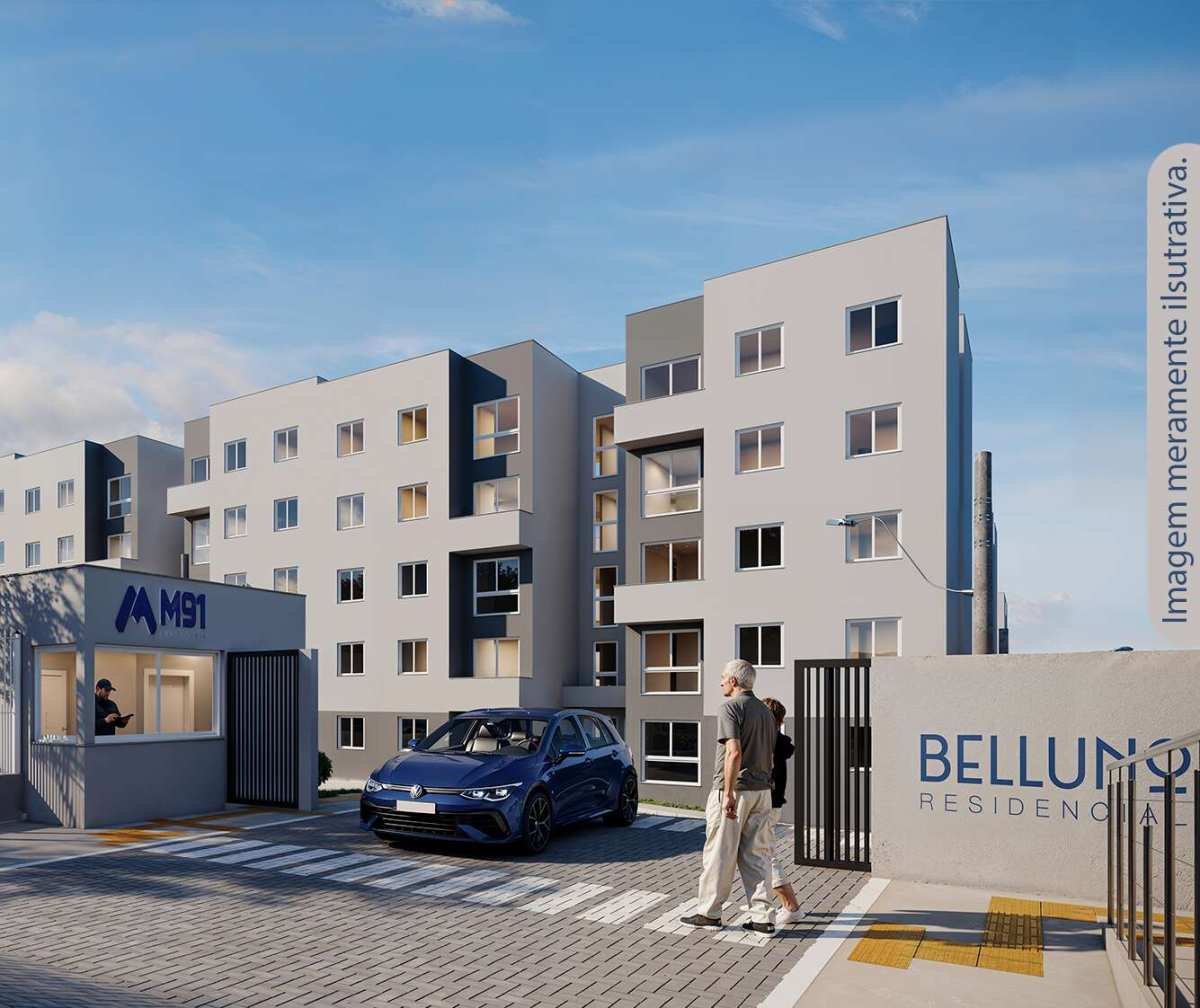 Apartamento à venda, no Belluno,  em Caxias do Sul, Ana Rech, com 2 quartos, 46m² - Corretora de Imóveis em Corretora da CAIXA em Caxias do Sul Dielle Chaves Mussoi CRECI 27.102J | 57.170F