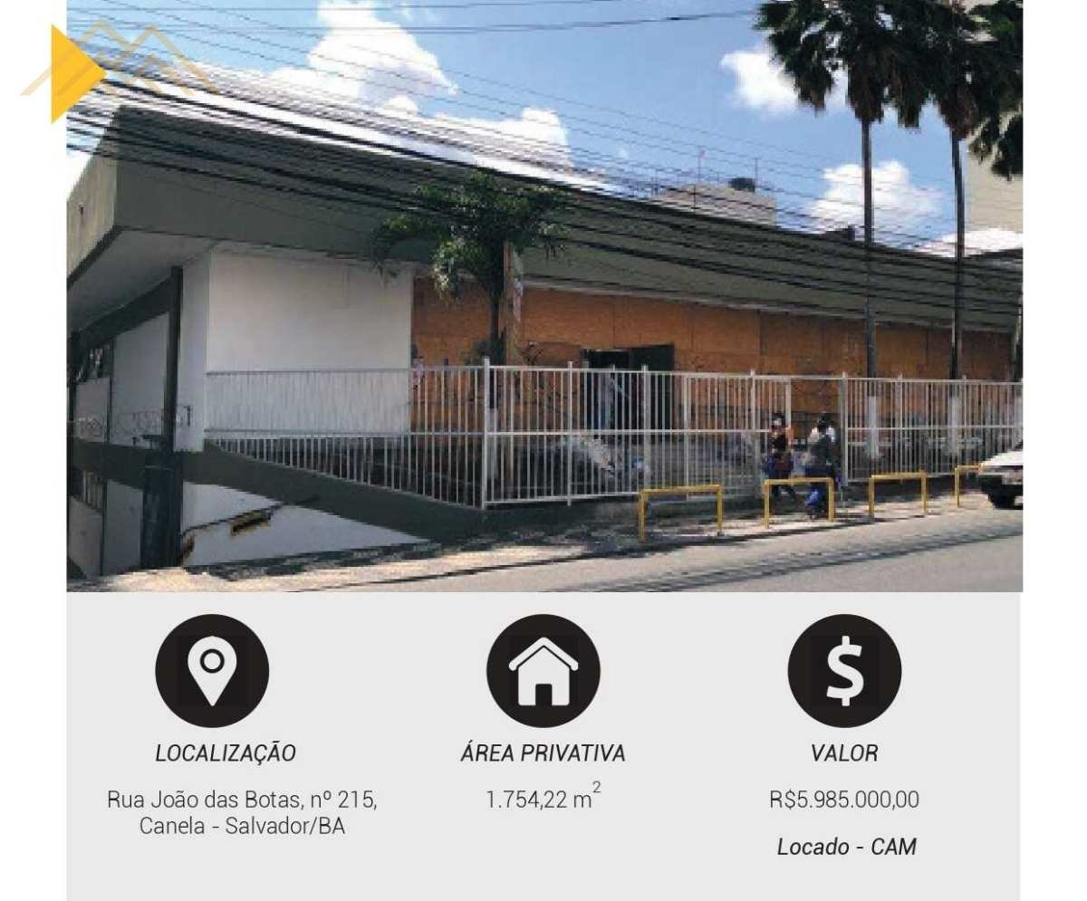 Prédio comercial à venda em Salvador, Canela, com 10 quartos, 1794m² - Henrique Aquino  IMÓVEIS DE QUALIDADE LTDA CRECI PJ 2675
